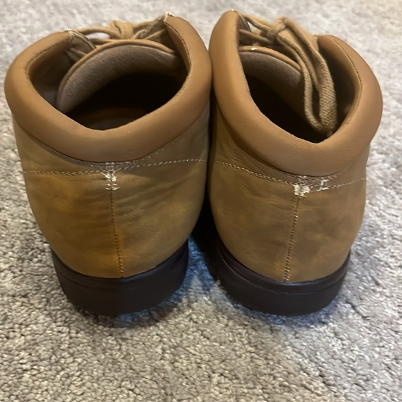 Tan Comfort Lace Up Chukka Boyfriend Bootie - Picture 8 of 16